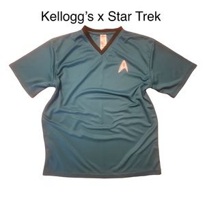 KELLOGG’S x STAR TREK collaboration Summer ‘09 rare T-shirt top size large NWOT